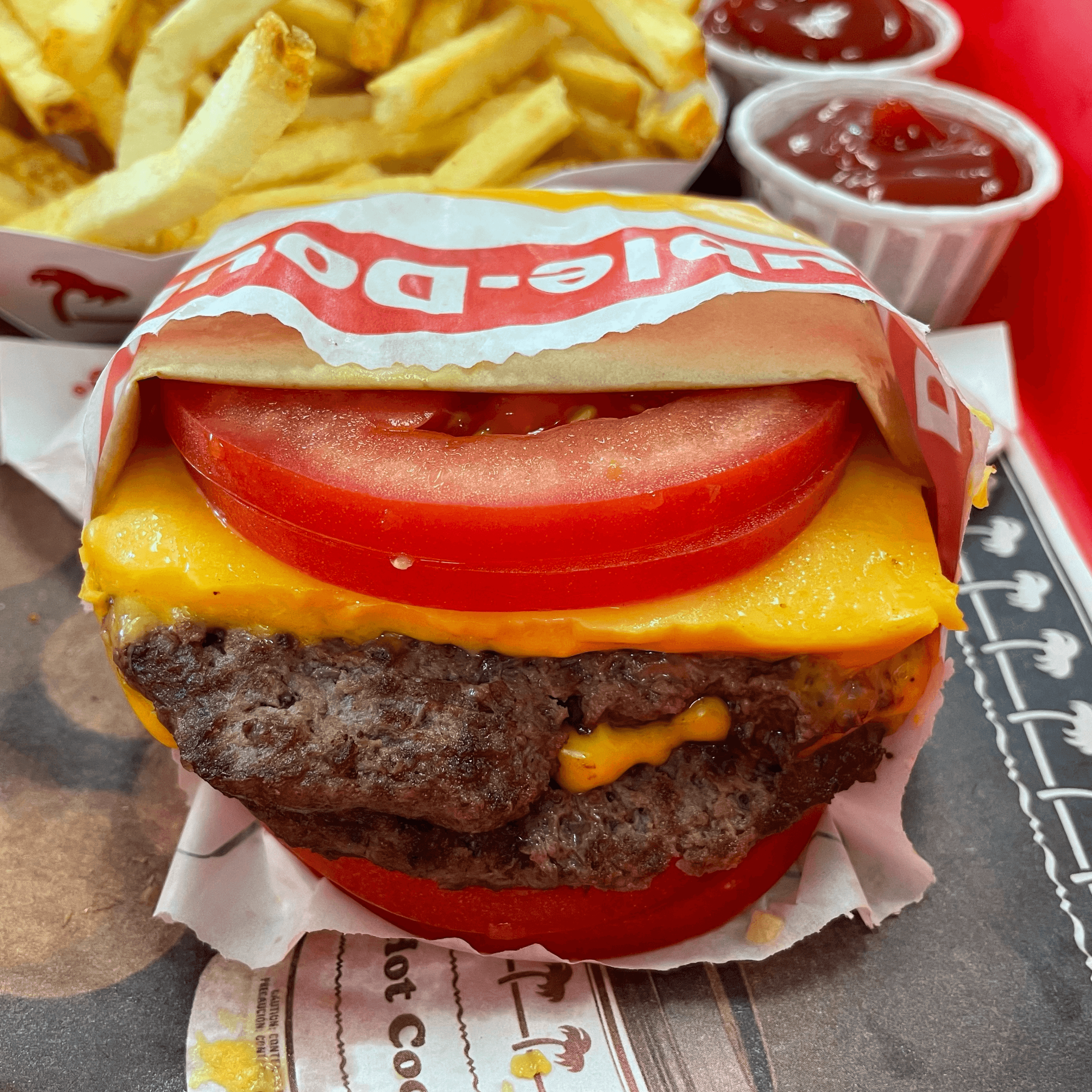 In-N-Out's Tomato-Wrapped Flying Dutchman Burger