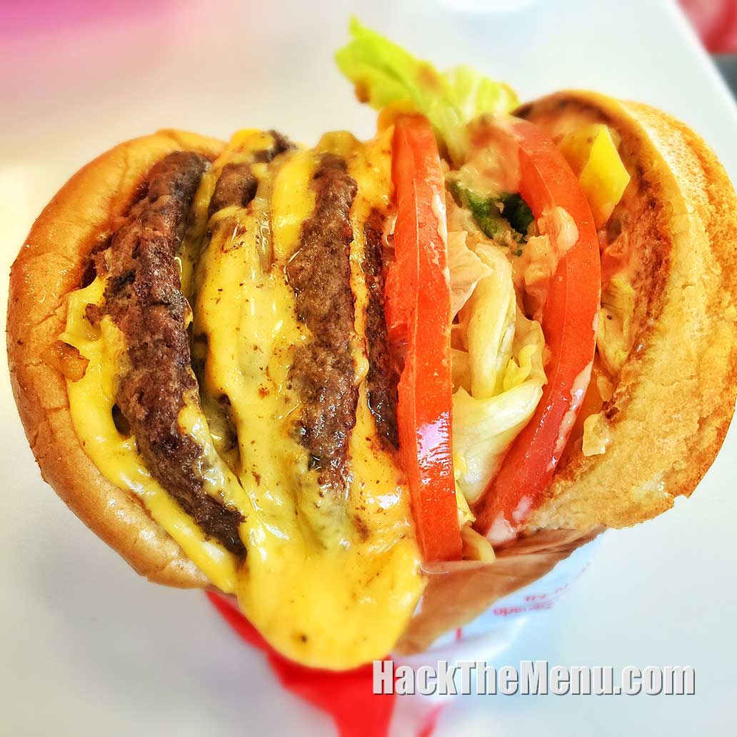 In-N-Out 4 x 4 Burger