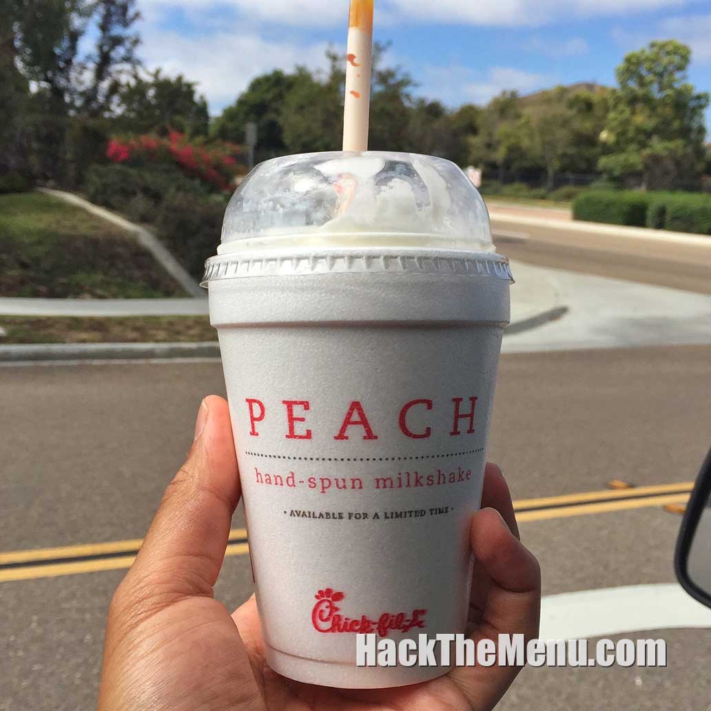 chick fil a milkshake menu