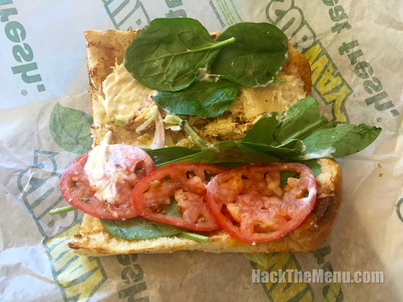 The Subway Chicken Caesar Melt Insides