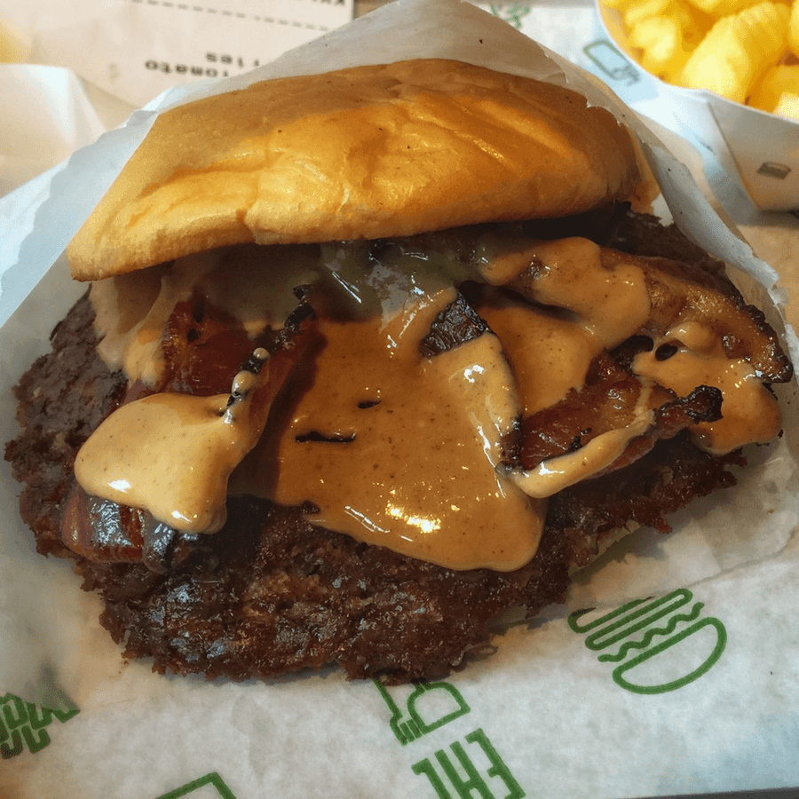 Peanut Butter & Bacon ShackBurger Shake Shack Secret Menu